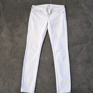 True Religion White Skinny Jeans